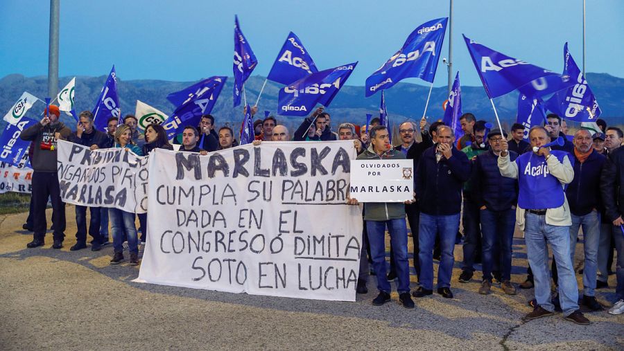 Manifestación de los funcionarios de la cárcel de Soto del Real