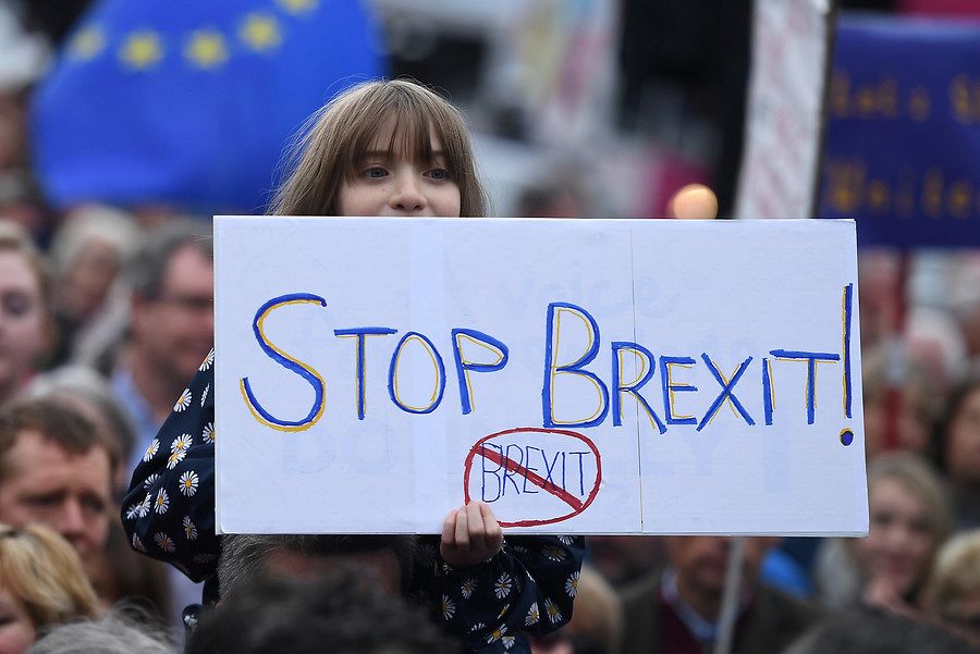 Protestas contra el brexit en Belfast