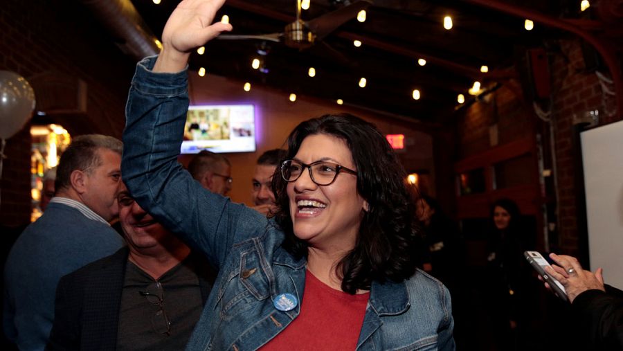 La candidata demócrata Rashida Tlaib