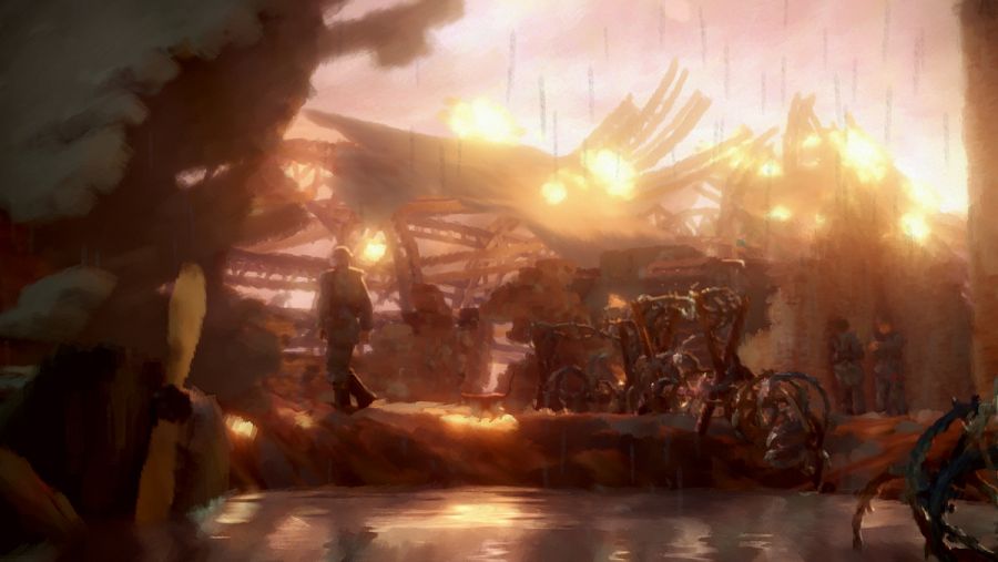 Un ejemplo del estilo pictórico de 11-11: Memories Retold