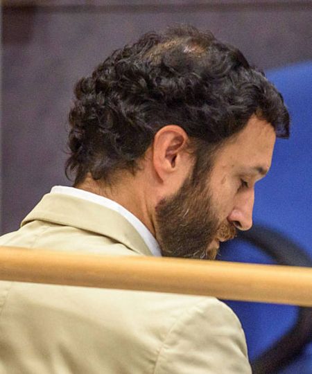Imagen del exprofesor del Gaztelueta, condenado por abusos, durante el juicio