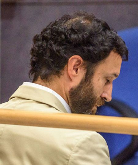 Imagen del exprofesor del Gaztelueta, condenado por abusos, durante el juicio