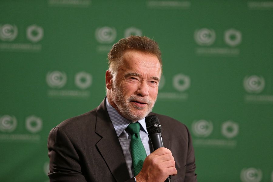 Arnold Schwarzenegger, en la cumbre sobre el cambio climático.