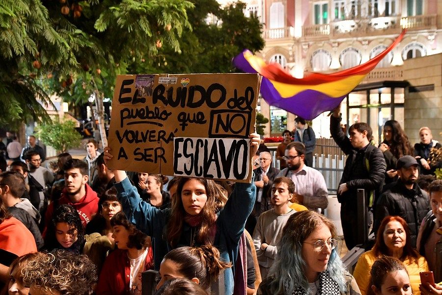 Manifestaciones en Almería en contra de Vox