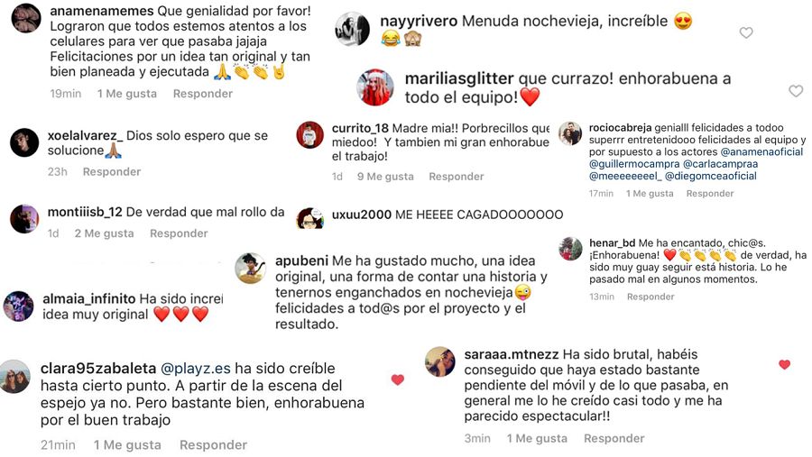 Reacciones de los usuarios a la NocheVieja Playz