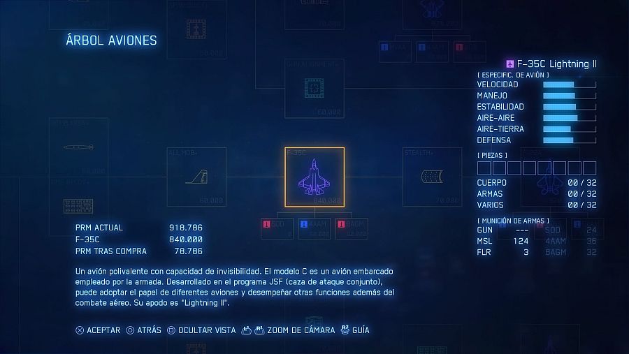 El Árbol de Aviones nos ofrece decenas de opciones para personalizar nuestro hangar
