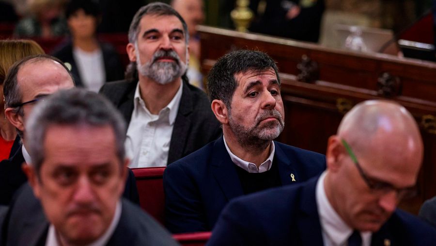 'Los Jordis', dos de los doce acusados en el juicio del 'procés'