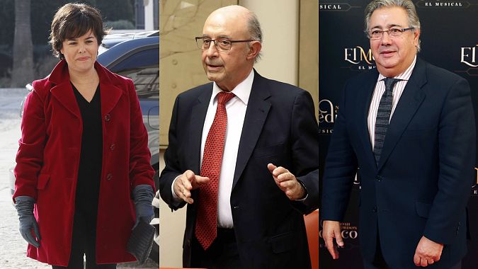 La exvicepresidenta y dos exministros