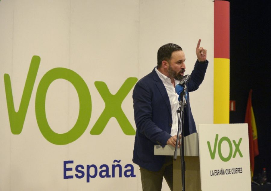 Santiago Abascal usó el lema 