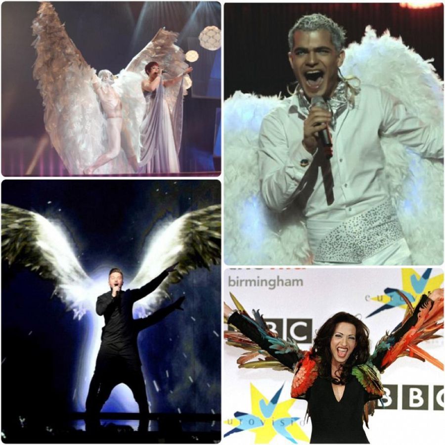 Alas y plumas en Eurovisión