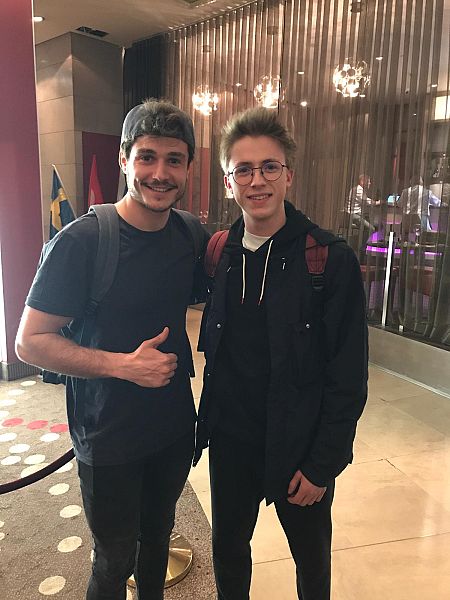 El candidato español coincidió con Eliot Vassamillet, el candidato belga