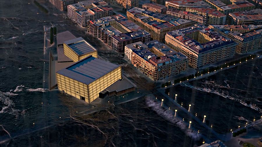 La subida del nivel del mar por el cambio climático puede agravar las tormentas y anegar ciudades como San Sebastián