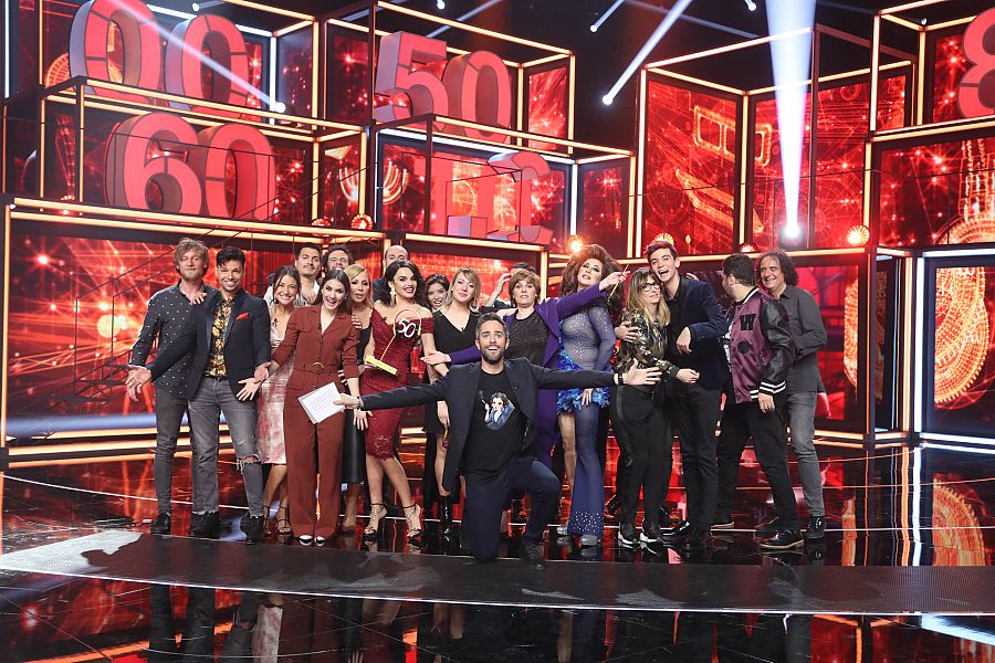 Foto de grupo tras la gala de anoche