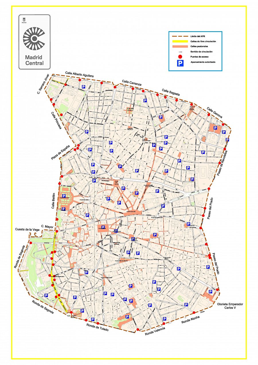 Plano de Madrid Central