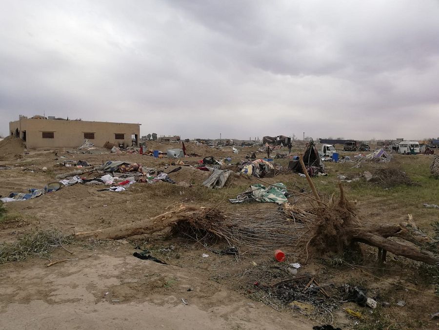 Destrucción en Baguz, Siria