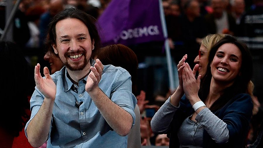 Iglesias vuelve a la política tras su baja por paternidad con un multitudinario mitin en Madrid