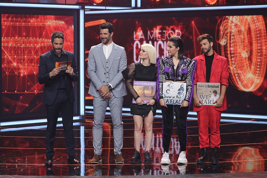 Con Marta Sango y Agoney, finalistas