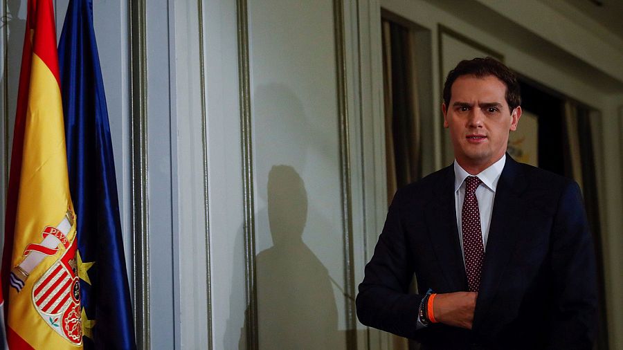 El candidato de Ciudadanos a la presidencia del Gobierno, Albert Rivera