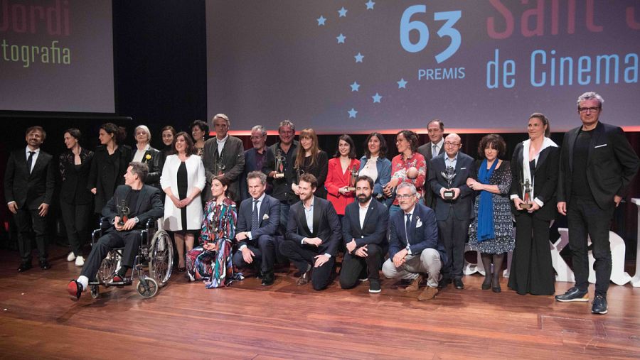 Foto de família dels 63º Premis Sant Jordi de Cinematografía