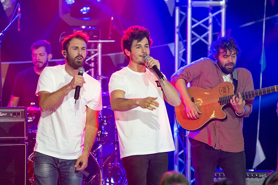 Miki y Arnau Griso en el concierto 'Miki y amigos'