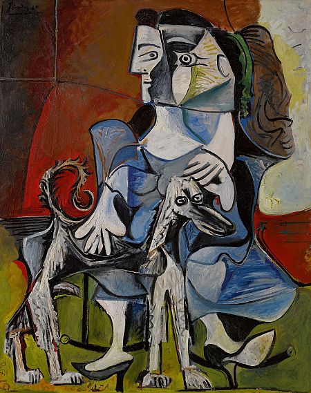 'Mujer con un perro' de Picasso (1962)