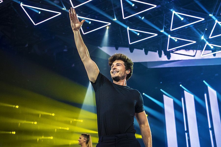 Miki, en uno de los últimos ensayos