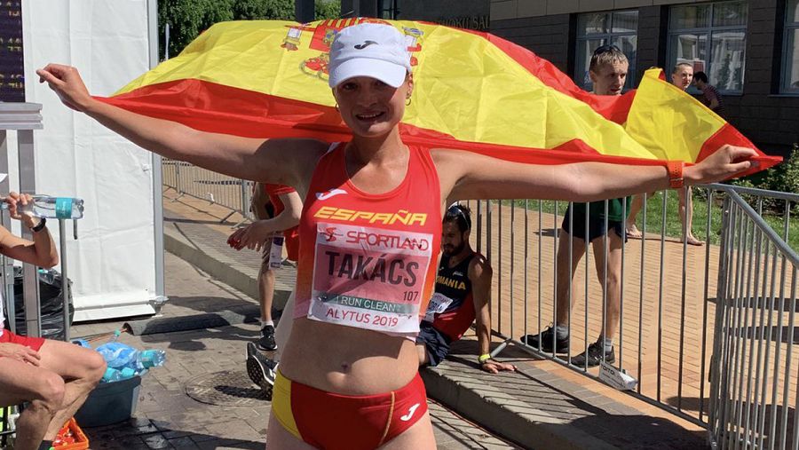 Julia Takacs, subcampeona de Europa en 50km. marcha
