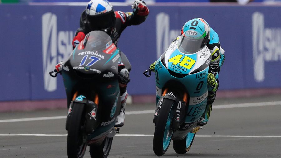 John McPhee celebra la victoria