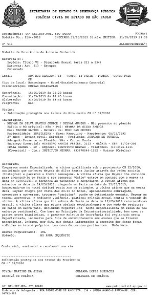 Denuncia de violación contra Neymar