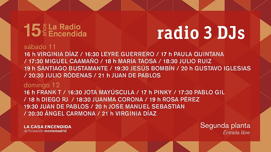 La Radio Encendida 2017 DJs.