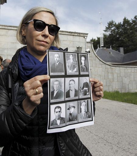 Silvia Navarro, presidenta de AFPERV reclama los restos de su tío abuelo, José Antonio Marco Viedma.