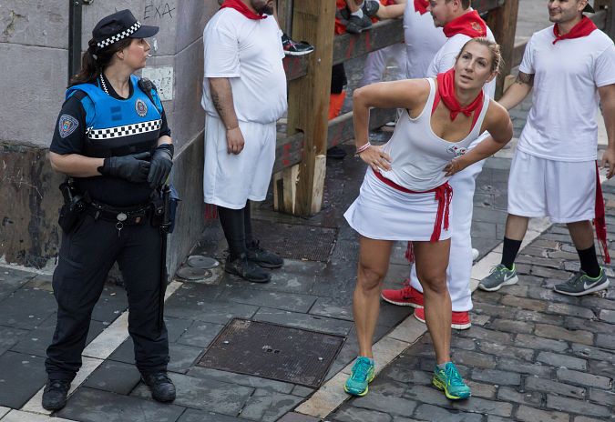 Las mujeres que corren en Sanfermines solo representan un 6% del total de corredores