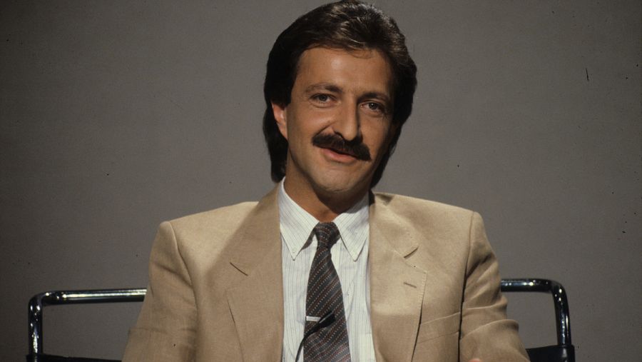 Paco Lobatón en sus primeros tiempos en TVE