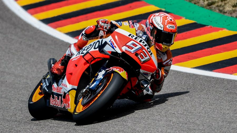 Marc Márquez, durante el GP de Alemania