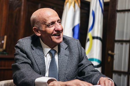 El presidente de la FINA, Julio Maglione