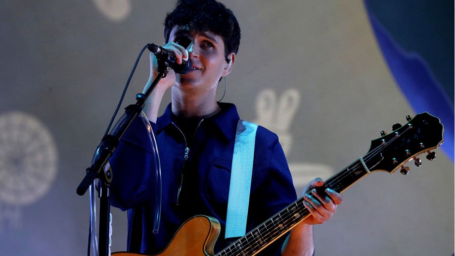 El vocalista y guitarra de Vampire Weekend, Eza Koenig