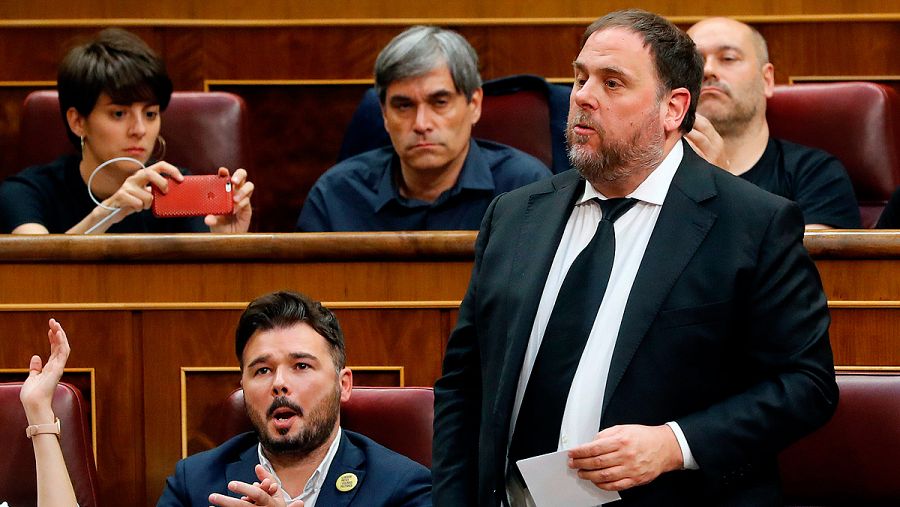 Junqueras, el día de la toma de posesión de su acta como diputado (EFE)