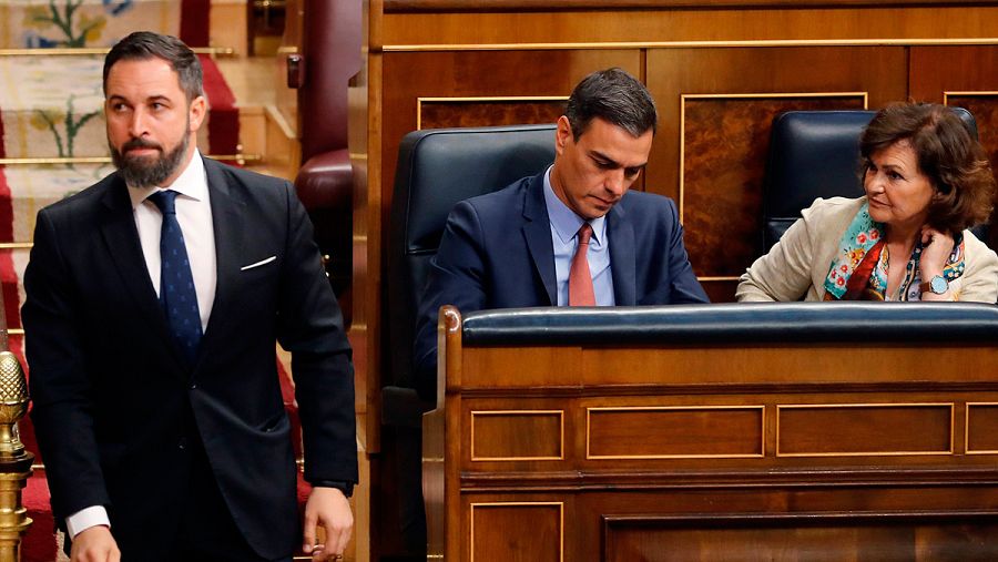 Abascal, el día de la constitución del Congreso de los Diputados (EFE)