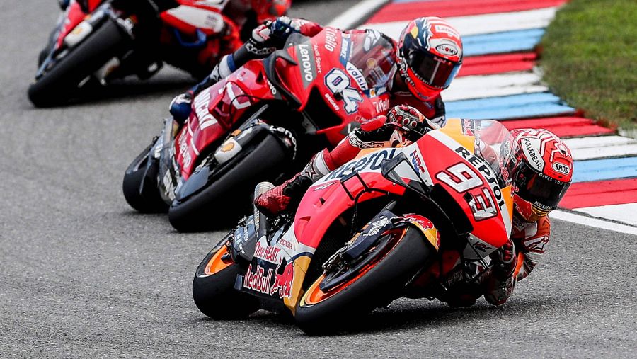 Marc Márquez, por delante de Dovicioso