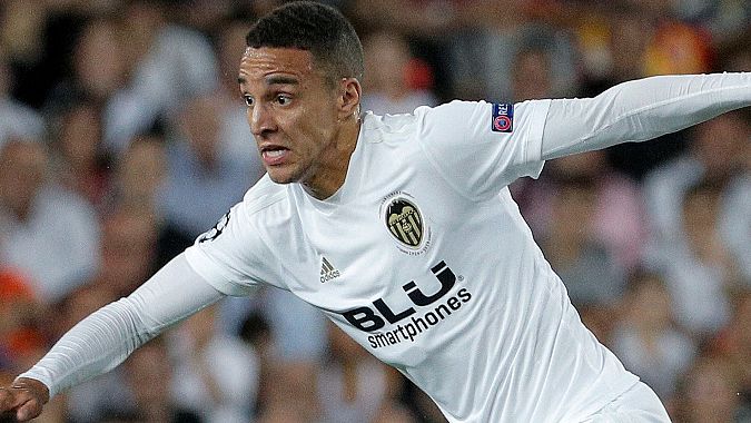 Rodrigo Moreno, en un partido con el Valencia.