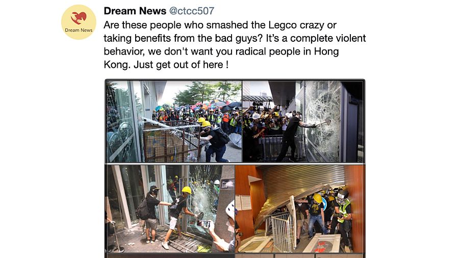 Captura de perfil censurado por Twitter por vulnerar su política antimanipulación