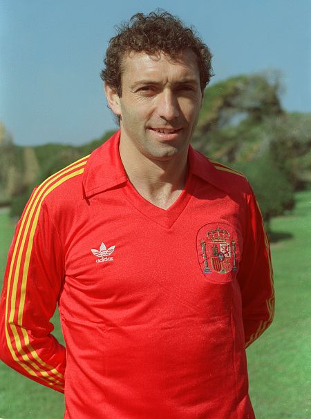 Imagen de archivo de EFE de 'Quini' con la selección.