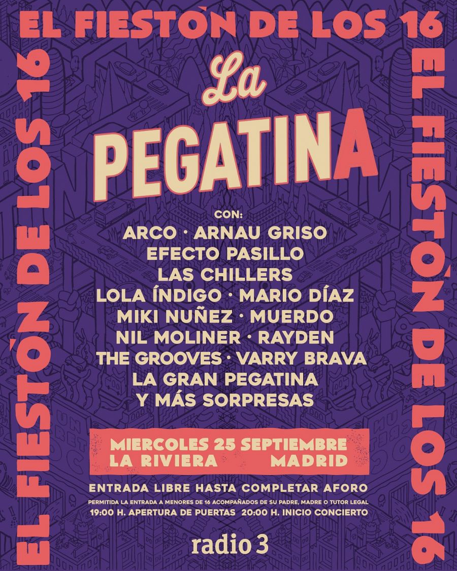 Cartel completo de 'El Fiestón de los 16'