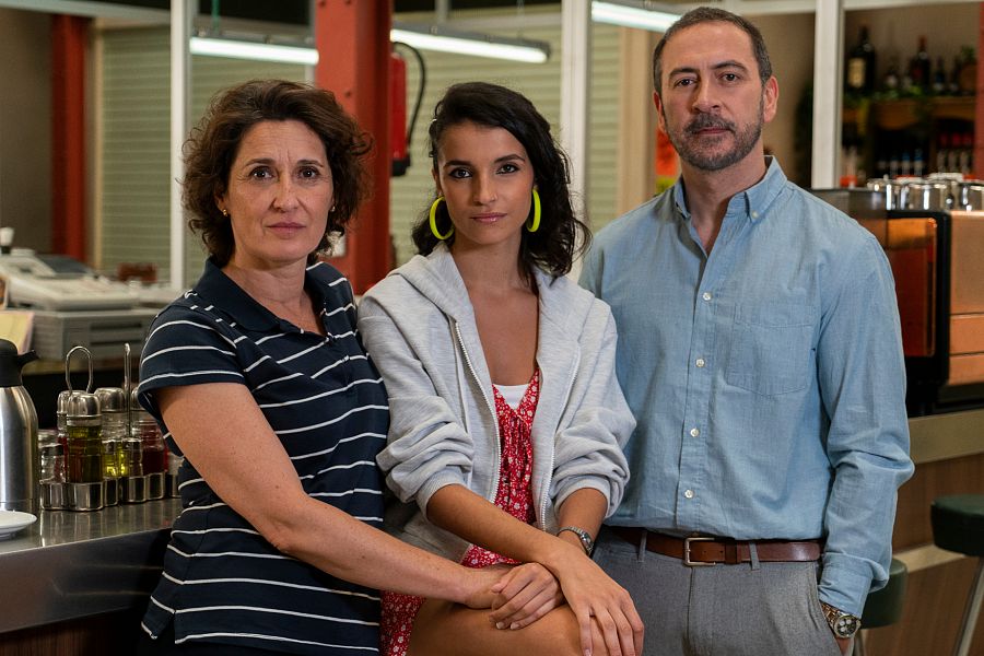 Rosa, Noa y Nacho, familia Salinas