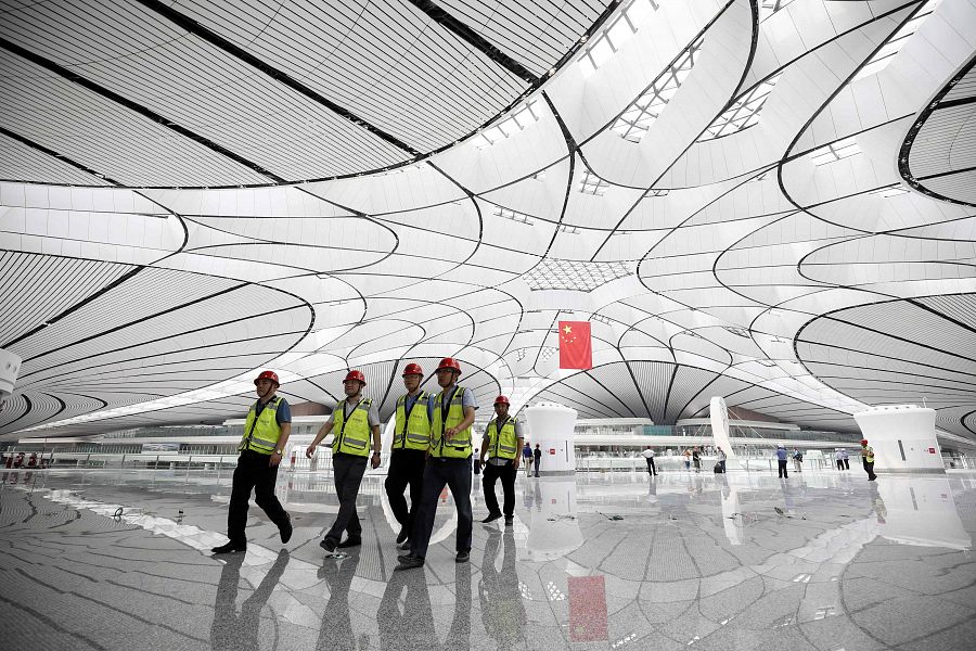 Cúpula central del aeropuerto Pekín-Daxing