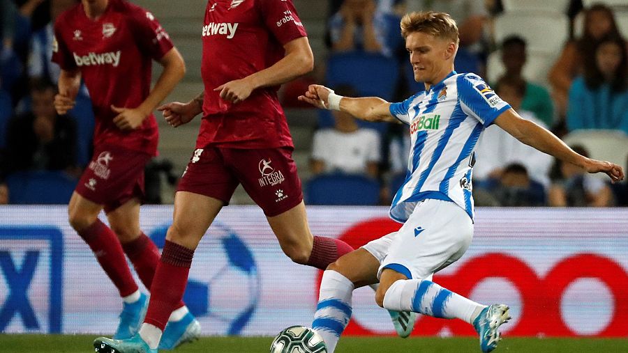 Martin Odegaard, protagonista en el arranque de temporada de la Real Sociedad.