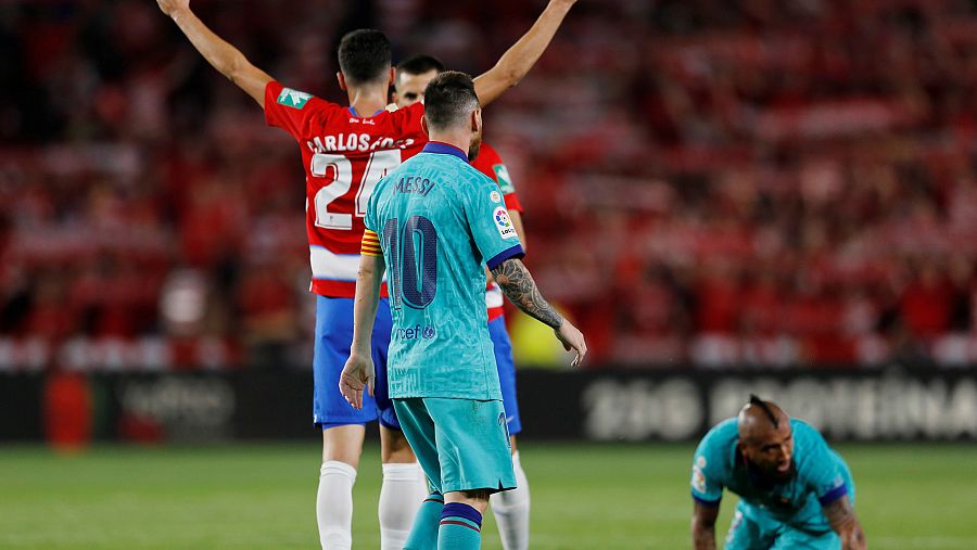 La alegría del Granada contrasta con las dudas del Barça, donde Messi vuelve a ser baja.