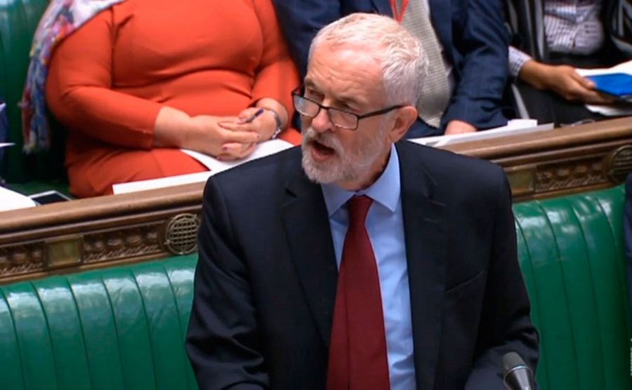Jeremy Corbyn, líder de la oposición en el parlamento británico.