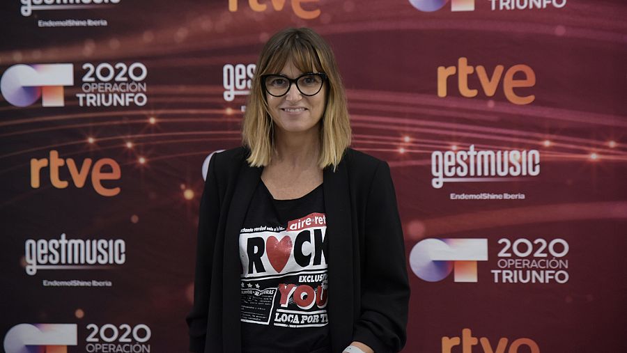 Noemí Galera atiende a los medios en el #OTBarcelona