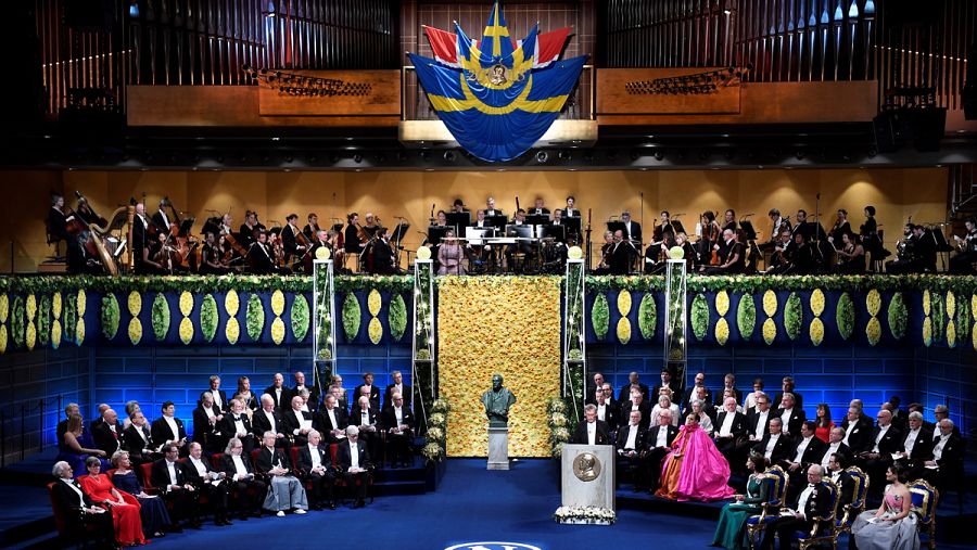 Ceremonia de entrega de los premios Nobel 2018 en Estocolmo